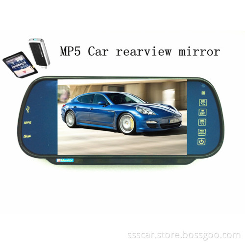 7 Inches MP5 Function Car Rear View Mirror LCD Monitor